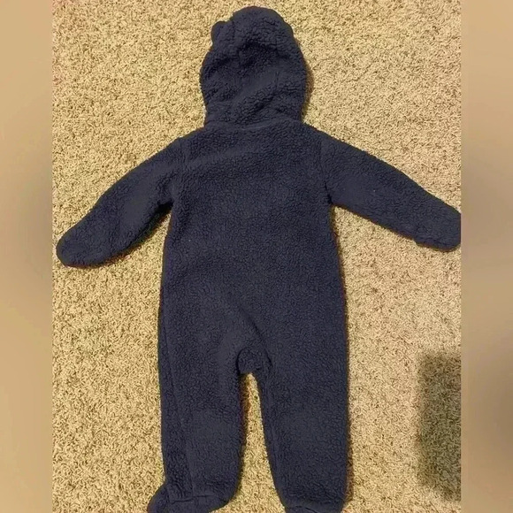 Carter’s Sherpa Bunting Navy Blue 9mo - Picture 3 of 6